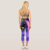 黒不気味と深紅のリリガーデンランドスケープ カプリレギンス (裏面)