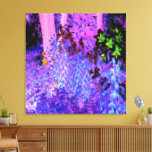 黒不気味と深紅のリリガーデンランドスケープ キャンバスプリント (インサイチュ (リビング))