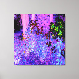 黒不気味と深紅のリリガーデンランドスケープ キャンバスプリント