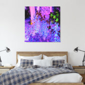 黒不気味と深紅のリリガーデンランドスケープ キャンバスプリント (インサイチュ (寝室))