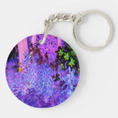 黒不気味と深紅のリリガーデンランドスケープ キーホルダー (裏面)