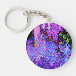 黒不気味と深紅のリリガーデンランドスケープ キーホルダー