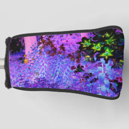 黒不気味と深紅のリリガーデンランドスケープ ゴルフヘッドカバー