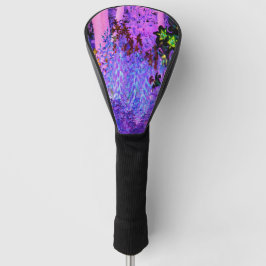 黒不気味と深紅のリリガーデンランドスケープ ゴルフヘッドカバー