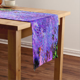 黒不気味と深紅のリリガーデンランドスケープ ショートテーブルランナー