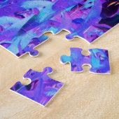 黒不気味と深紅のリリガーデンランドスケープ ジグソーパズル (側面)