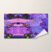 黒不気味と深紅のリリガーデンランドスケープ バスタオルセット (ハンドタオル)