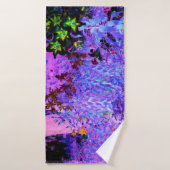 黒不気味と深紅のリリガーデンランドスケープ バスタオル (バスタオル)