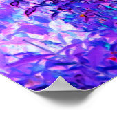 黒不気味と深紅のリリガーデンランドスケープ ポスター (角)