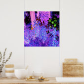 黒不気味と深紅のリリガーデンランドスケープ ポスター (キッチン)