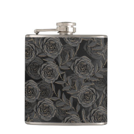 黒不気味ハロウィーンバラ フラスク