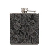 黒不気味ハロウィーンバラ フラスク (裏面)