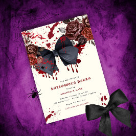 黒不気味弓ハロウィーンの衣装招待状 招待状
