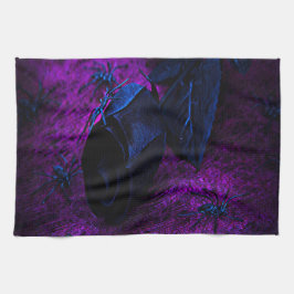 黒不気味材バラ黒クモ キッチンタオル