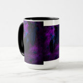 黒不気味材バラ黒クモ マグカップ (正面左)