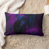 黒不気味材バラ黒クモ ランバークッション (ブランケット)