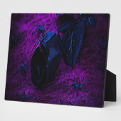 黒不気味物質バラ フォトプラーク (側面)