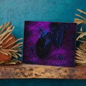 黒不気味物質バラ フォトプラーク (側面)