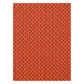 黒不気味猫ハロウィーンオレンジこうもり テーブルクロス (正面)