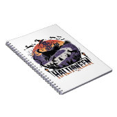 黒不気味猫ハロウィーンナイト – ヴィンテージ幽霊のよく出る ノートブック (右側)