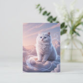 黒不気味猫ハロウィーン壁紙 – 2025夜！ シーズンポストカード (スタンド正面)