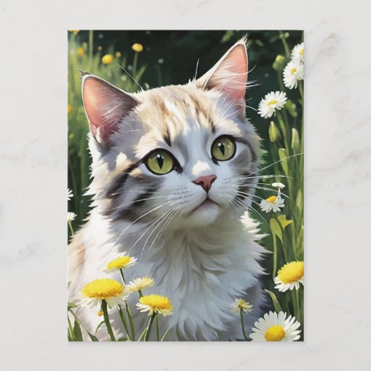 黒不気味猫ハロウィーン壁紙 – 2025夜！ シーズンポストカード (正面)