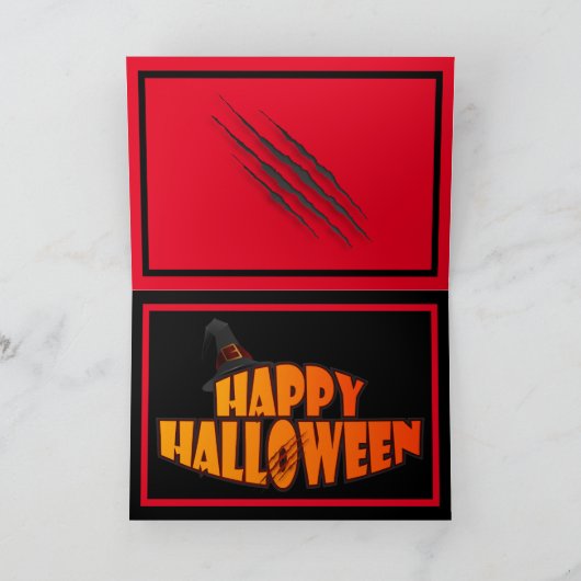 黒不気味猫 カード (内部)