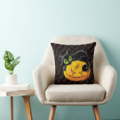 黒不気味猫 クッション (椅子)