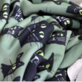 黒不気味猫 シェルパブランケット