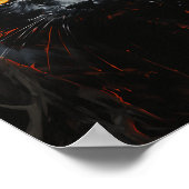 黒不気味猫 ポスター (角)