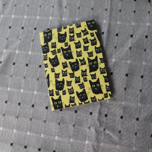 黒不気味猫 ポストカード