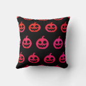 黒不気味背景装飾用クッションのカボチャ クッション (裏面)