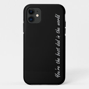 黒世界のあなたは最も最高のなパパ- iPhone 11 ケース