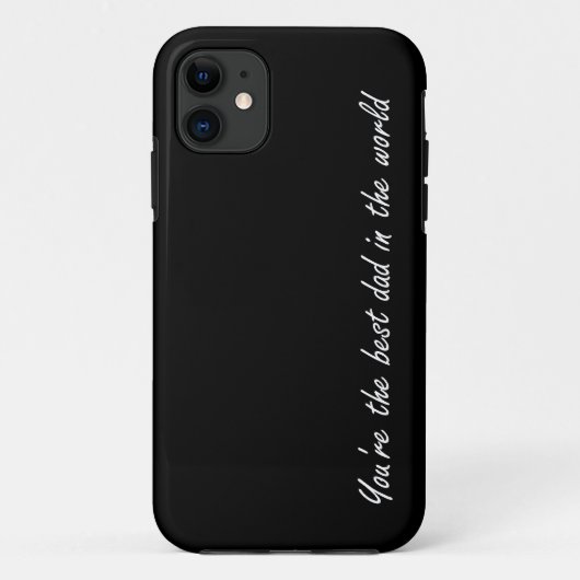 黒世界のあなたは最も最高のなパパ- Case-Mate iPhoneケース (裏面)