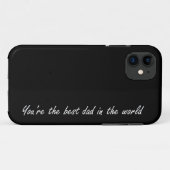 黒世界のあなたは最も最高のなパパ- Case-Mate iPhoneケース (裏面(横))