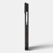 黒丸の穴の背景を持つメタル Case-Mate iPhoneケース (裏面 / 左)
