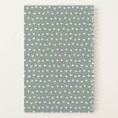 黒丸パーソナライズされた写真カバー ノートブック (裏面)