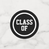 黒丸モダン写真卒業 コンフェッティ (スモール正面)