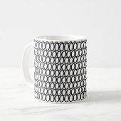 黒丸抽象芸術 コーヒーマグカップ (正面左)