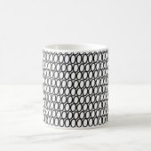 黒丸抽象芸術 コーヒーマグカップ (中央)