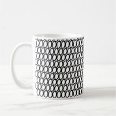 黒丸抽象芸術 コーヒーマグカップ (左)