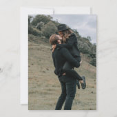 黒乾燥フローラ水彩画結婚像の写真 セーブザデート (裏面)