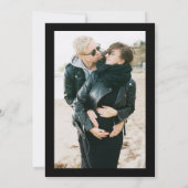 黒乾燥フローラ水彩画結婚像の写真 セーブザデート (裏面)