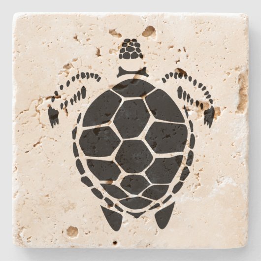 黒亀 ストーンコースター (正面)