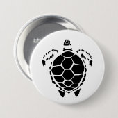 黒亀 缶バッジ (正面&裏面)