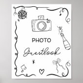 黒予測できな手引きゲストブ結婚ック ポスター (正面)