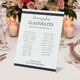 黒人が同級生の名誉を称える懇親会 台座サイン