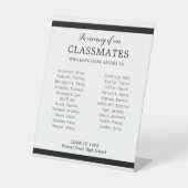 黒人が同級生の名誉を称える懇親会 台座サイン (正面)