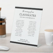 黒人が同級生の名誉を称える懇親会 台座サイン (インサイチュ)