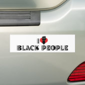 黒人が大好き バンパーステッカー (車上)